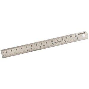 Groz Steel Rule 6 Inch (15 Cms)