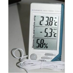 Temptec Digital Thermo-Hygrometer Clock