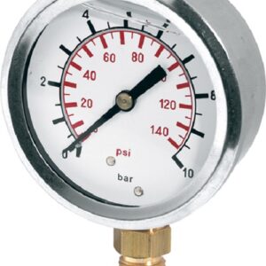 Pressure Gauge 2-1/2" Ss Dial 1/4" Npt 0-16 Bar